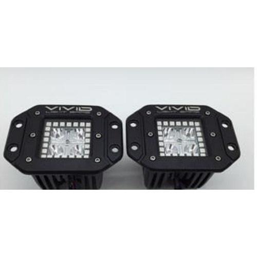 3.2" 20W LED Flush Mount Pods Halo With Bluetooth Remote Control-1
