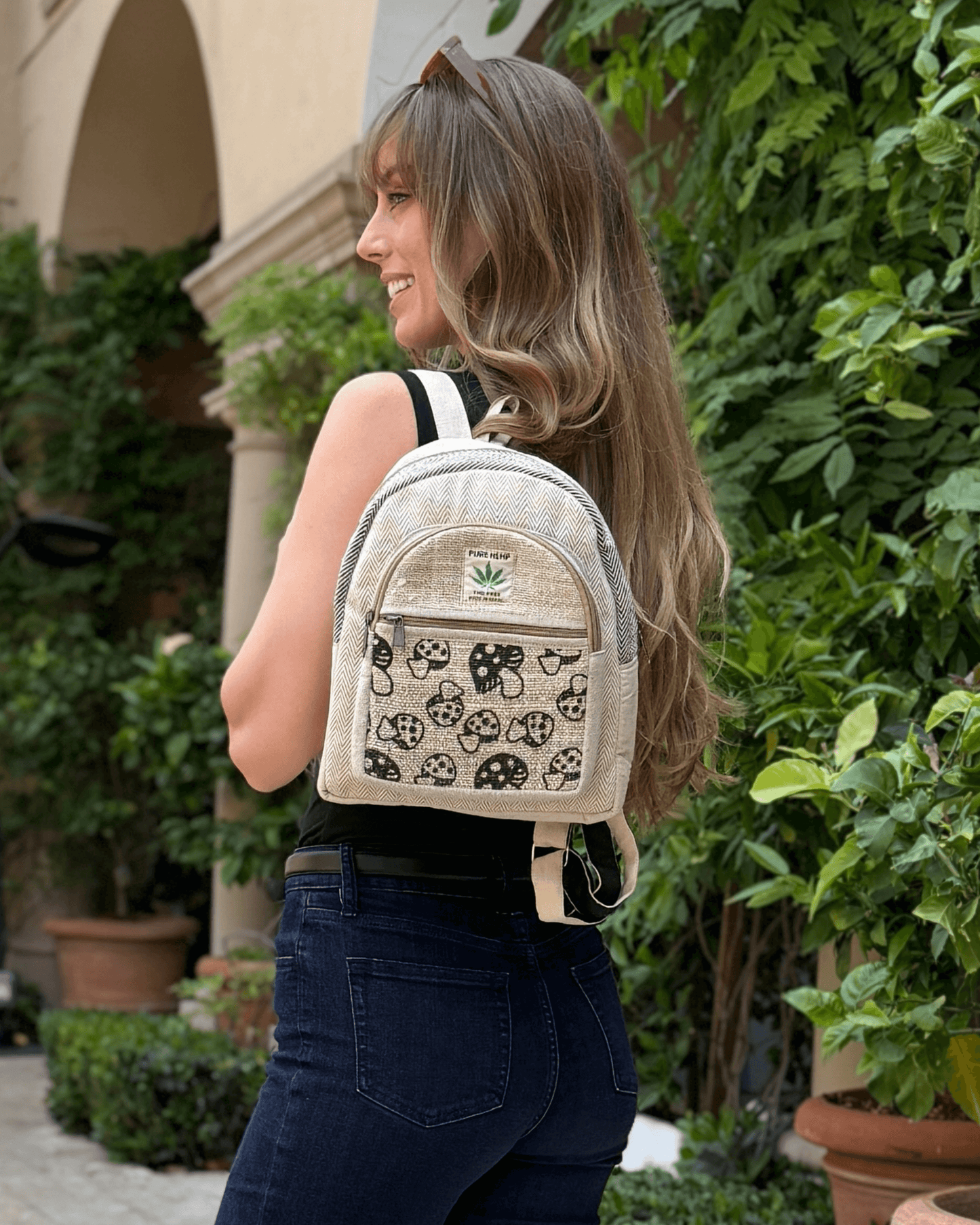 Kathmandu Collection Mini Hemp Mushroom Backpack by Kathmandu Collection