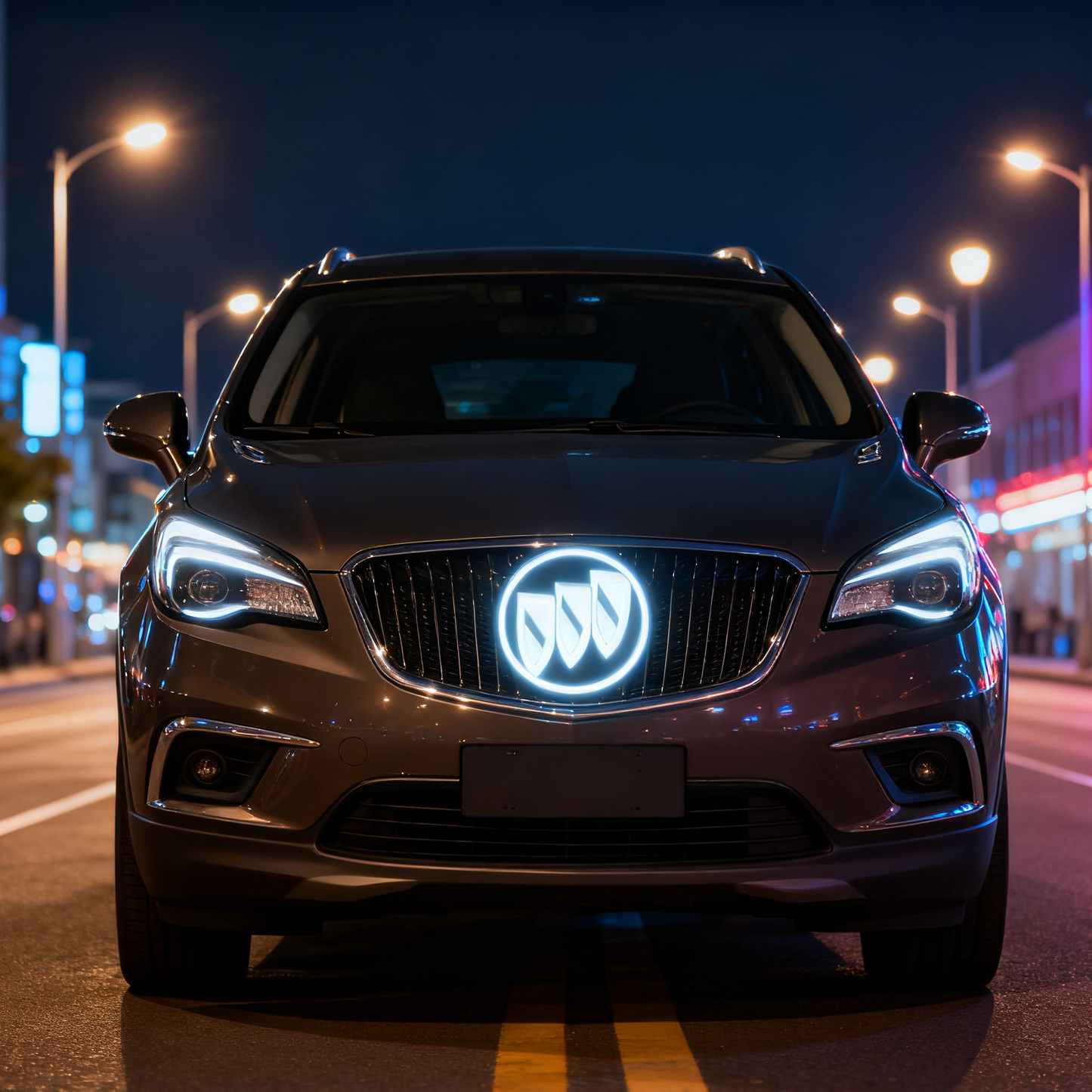 Buick Logo Front Grille LED Crystal Dynamic Illuminated Emblem Not Compatible with ACC Radar-7