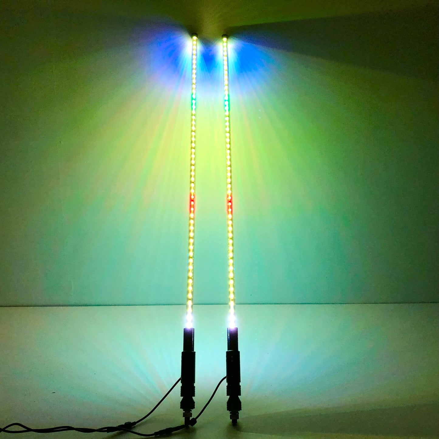 RGB chasing led whip light for utv, rzr, atv, trucks (2 packs)-6