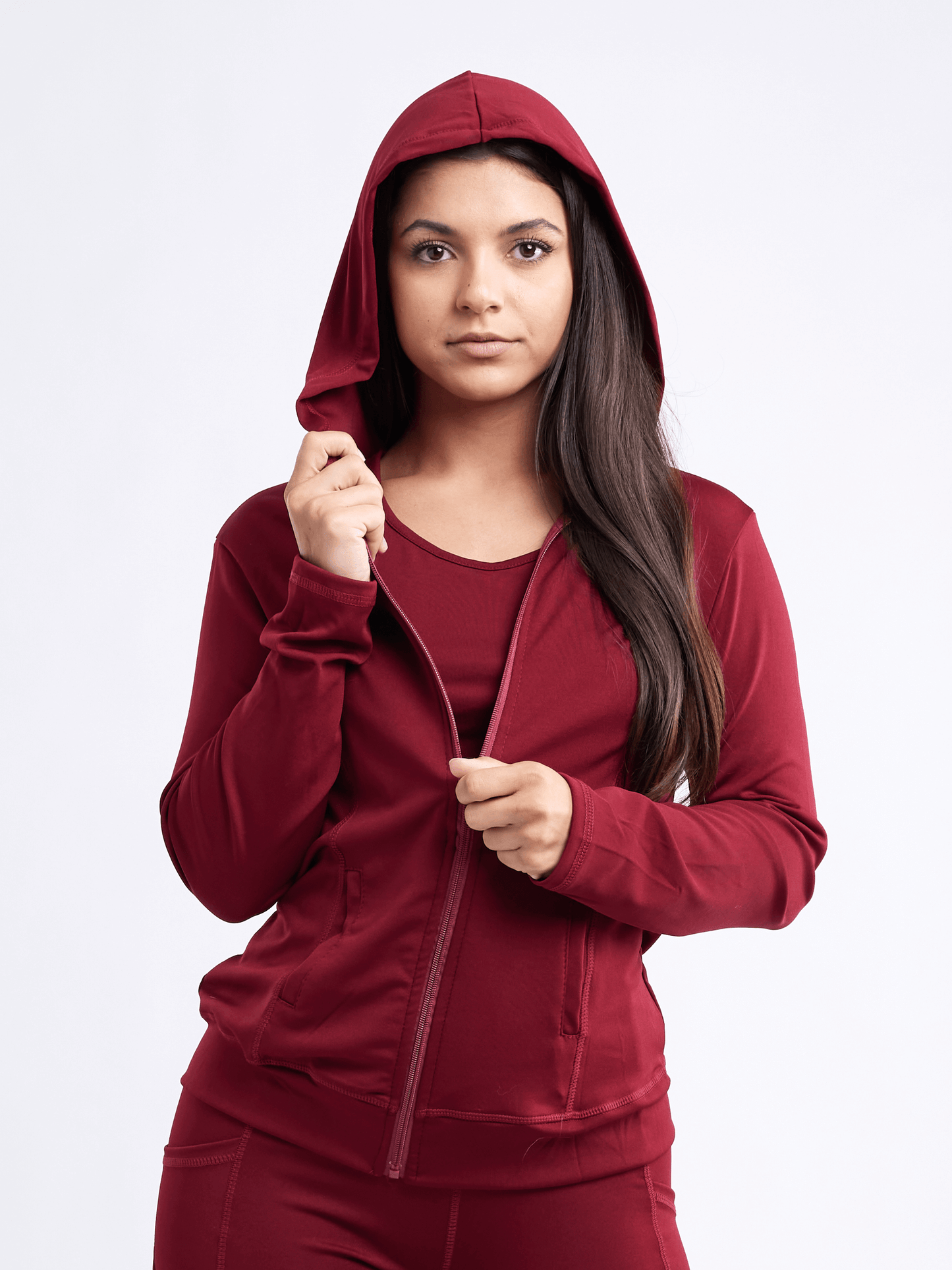 JupiterGear Athletic Fitted Zip-Up Hoodie Jacket with Pockets by JupiterGear