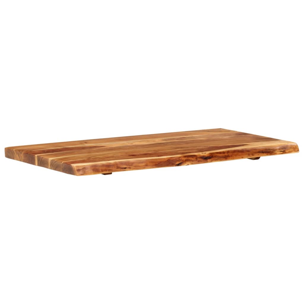 vidaXL Bath Counter Top Wooden Vanity Top with Live Edges Solid Wood Acacia by VidaXL