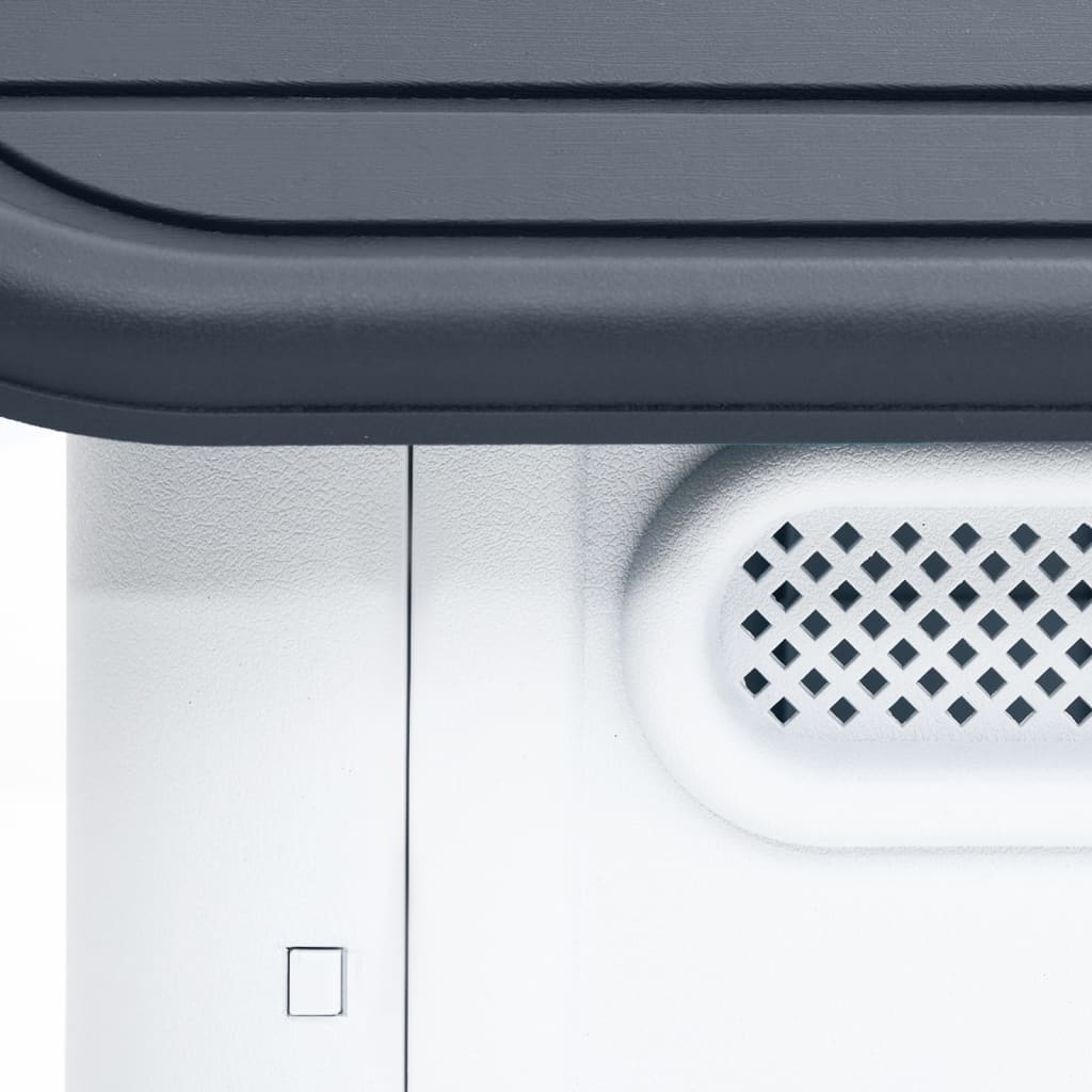 vidaXL Dog House Garden Dog Kennel Small Pet Cage Puppy Shelter Polypropylene by VidaXL