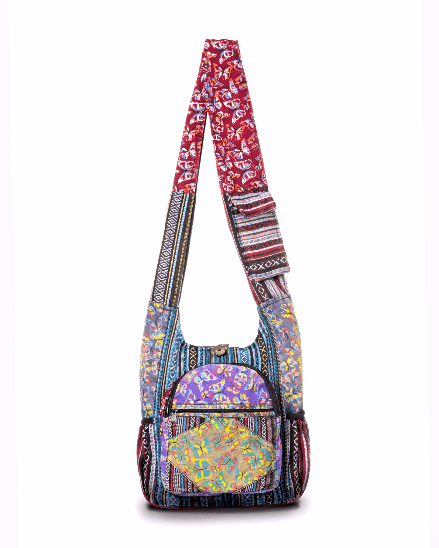 Kathmandu Collection Butterfly Design Hobo Bag by Kathmandu Collection