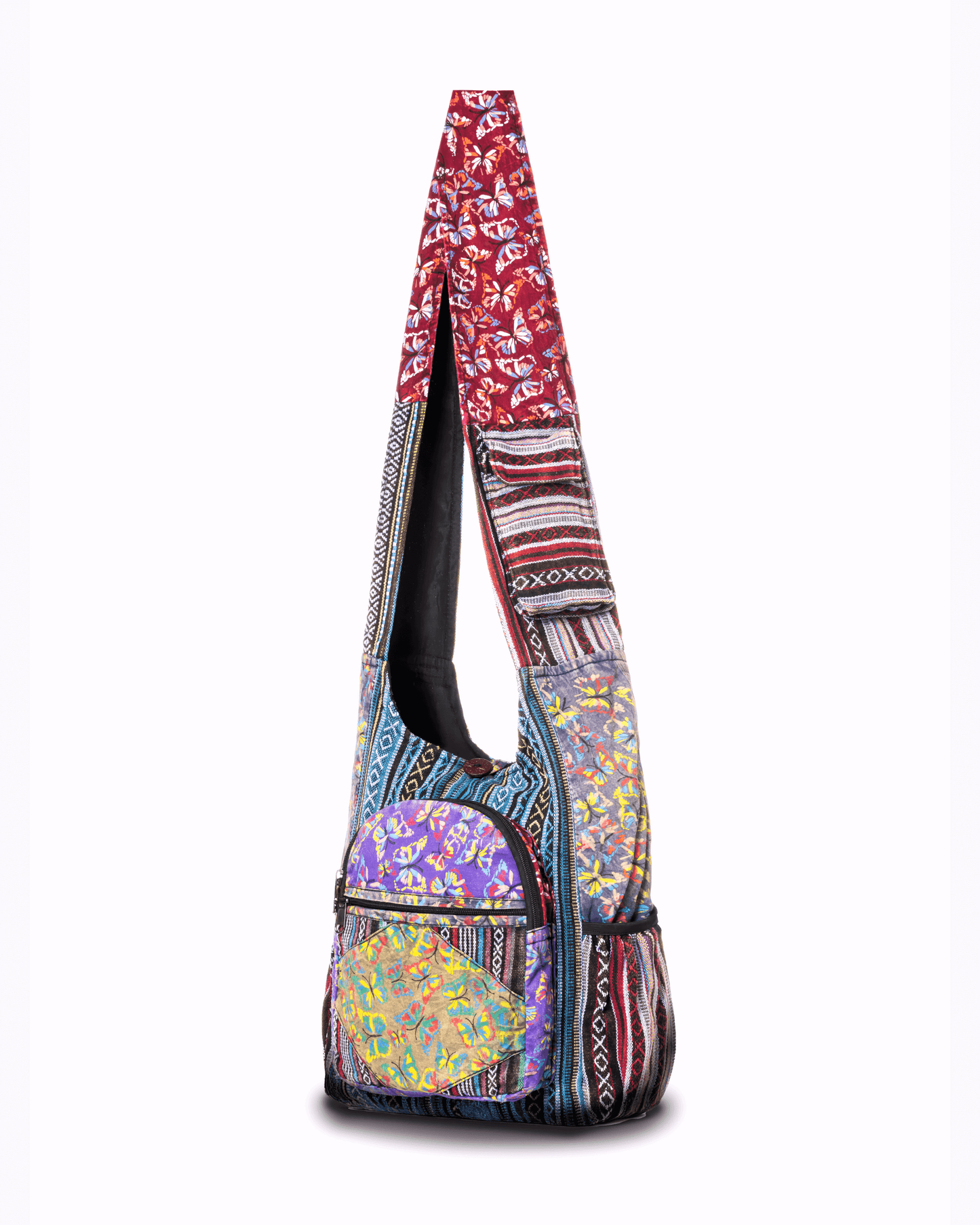 Kathmandu Collection Butterfly Design Hobo Bag by Kathmandu Collection