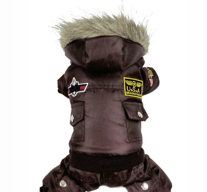 Air Force Inspired Four-Legged Pet Suit - Stylish Autumn And Winter Coats For Dogs by Dog Hugs Cat