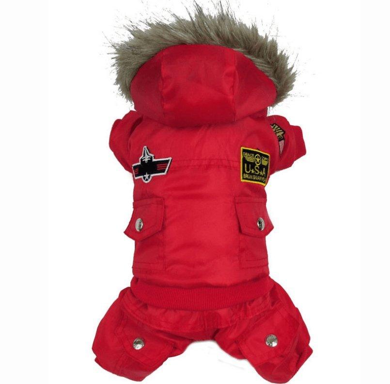 Air Force Inspired Four-Legged Pet Suit - Stylish Autumn And Winter Coats For Dogs by Dog Hugs Cat