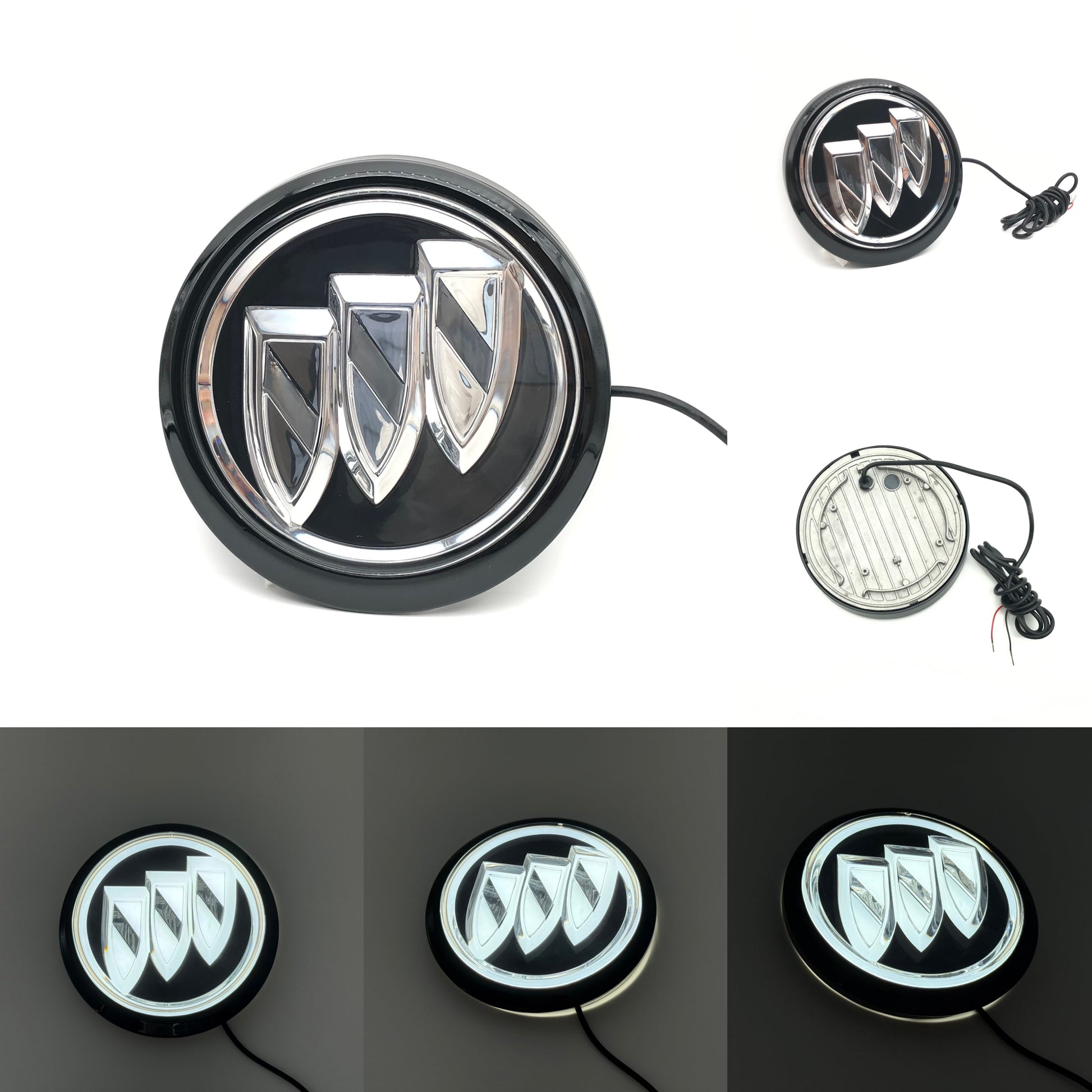 Buick Logo Front Grille LED Crystal Dynamic Illuminated Emblem Not Compatible with ACC Radar-3