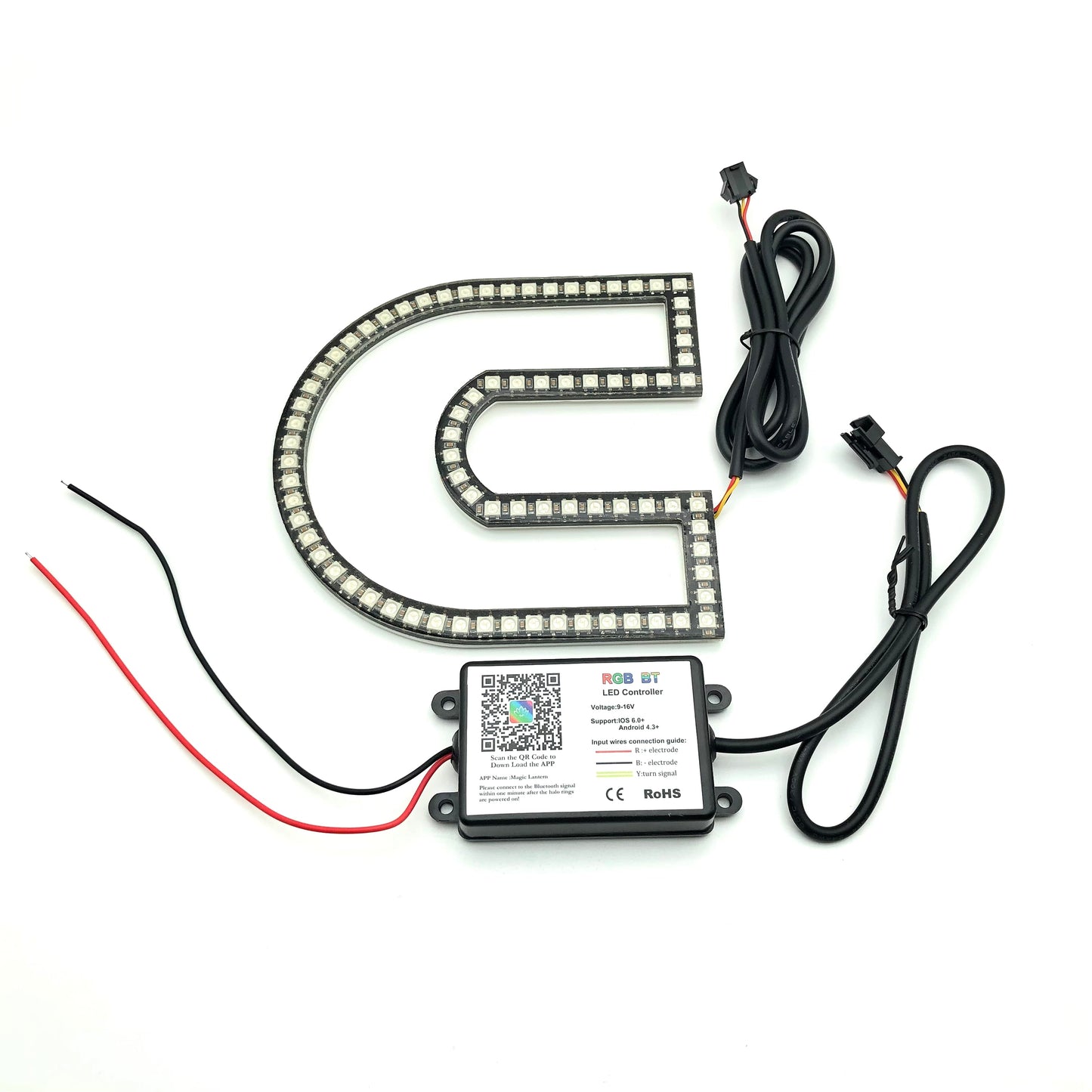 Cummins logo RGB Flow LED emblem light for Dodge ram-2