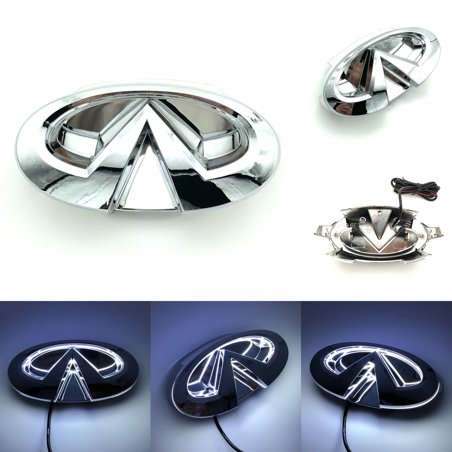 Infiniti logo car led front emblem light