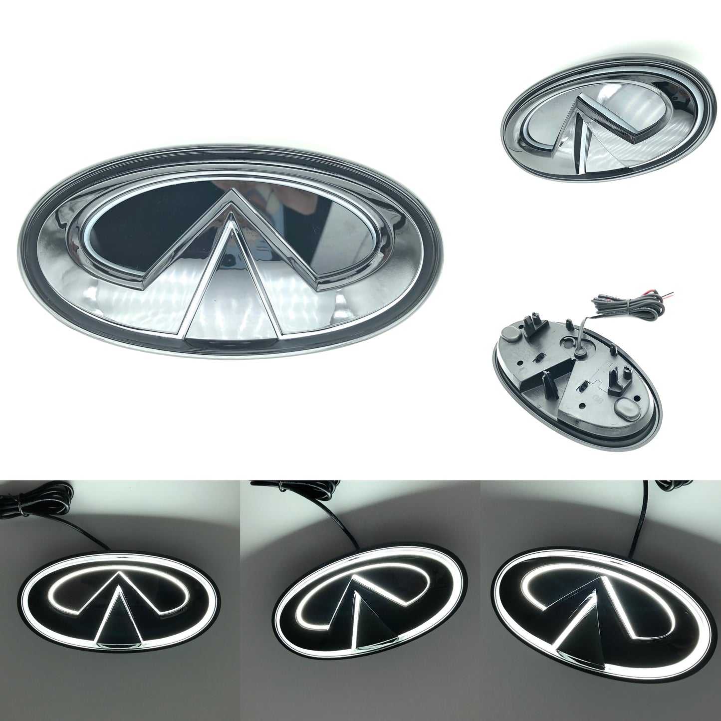 Infiniti logo car led front emblem light