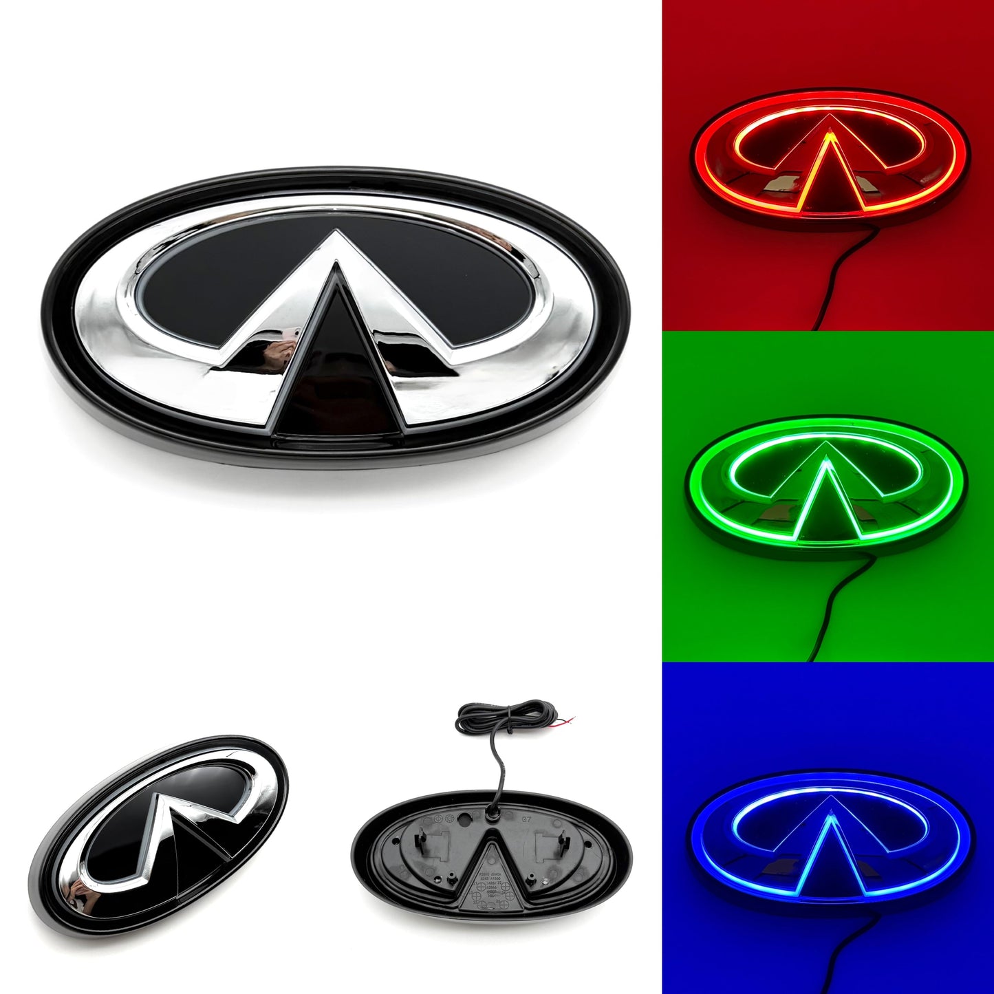 Infiniti logo car led front emblem light