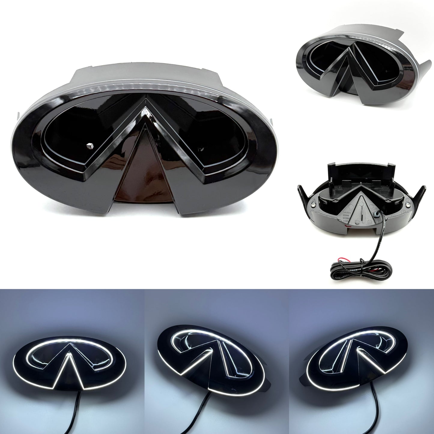 Infiniti logo car led front emblem light