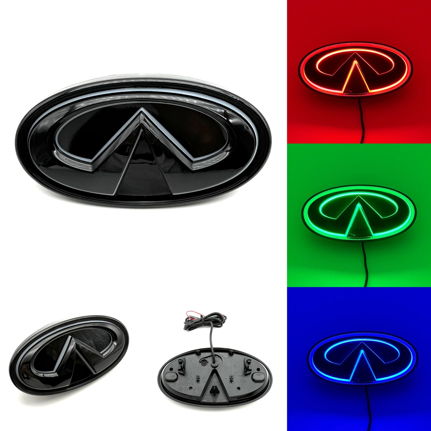 Infiniti logo car led front emblem light