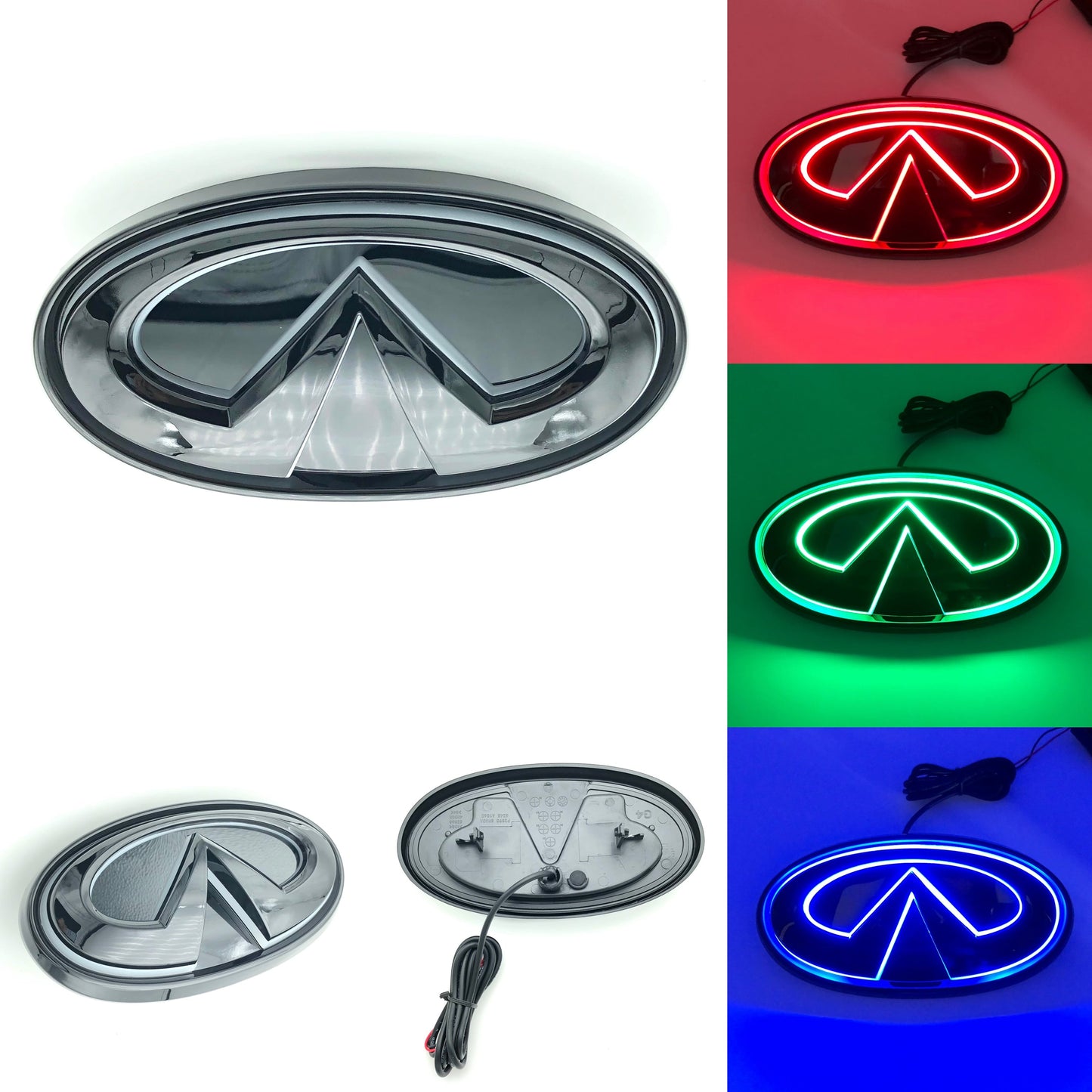 Infiniti logo car led front emblem light