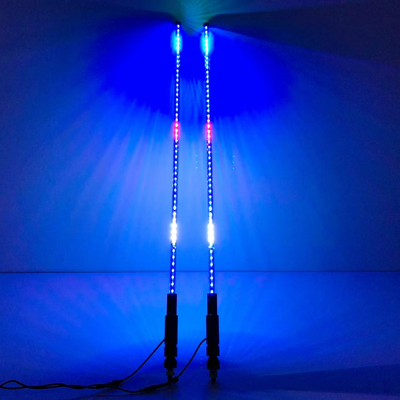 RGB chasing led whip light for utv, rzr, atv, trucks (2 packs)-2