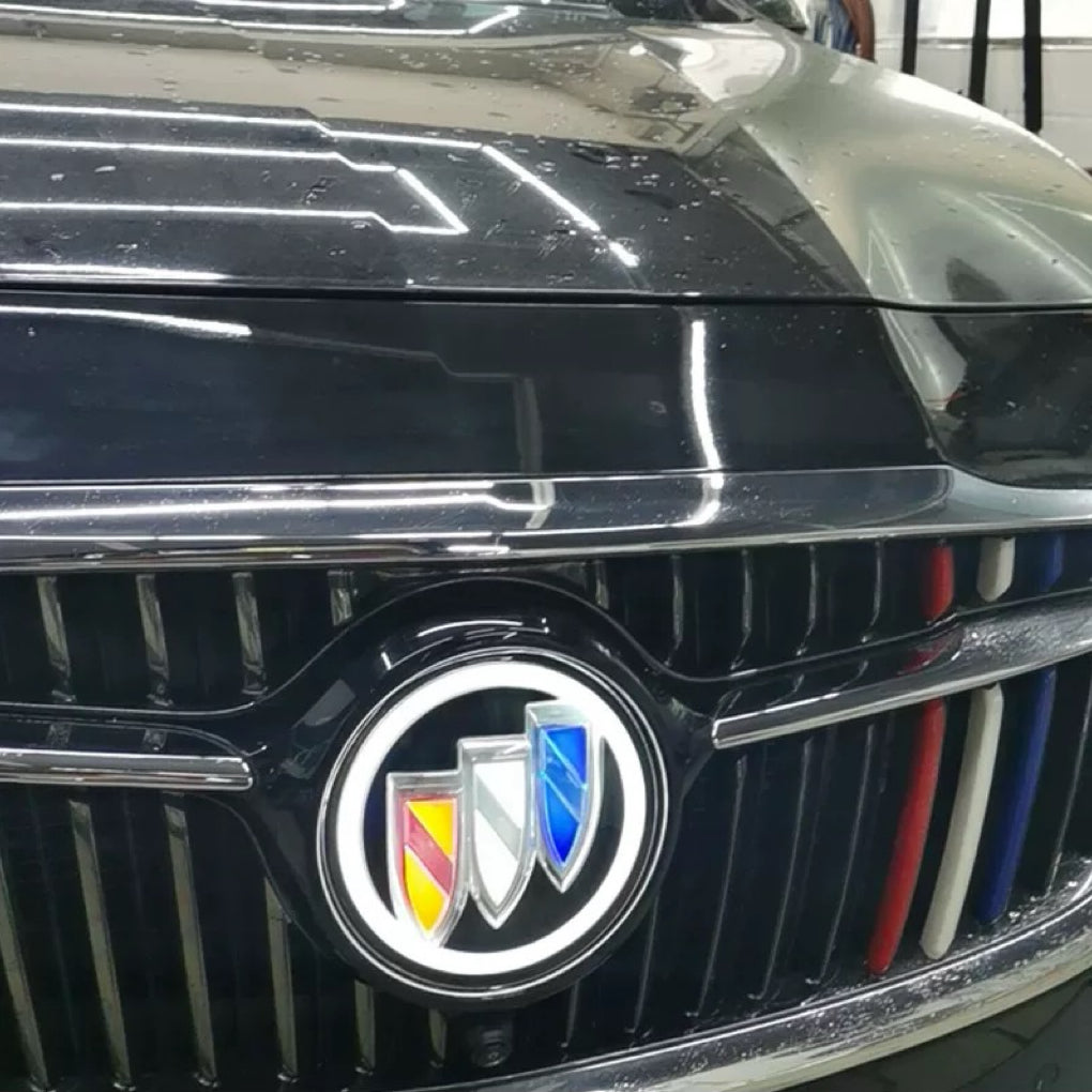 Buick Logo Front Grille LED Crystal Dynamic Illuminated Emblem Not Compatible with ACC Radar-5