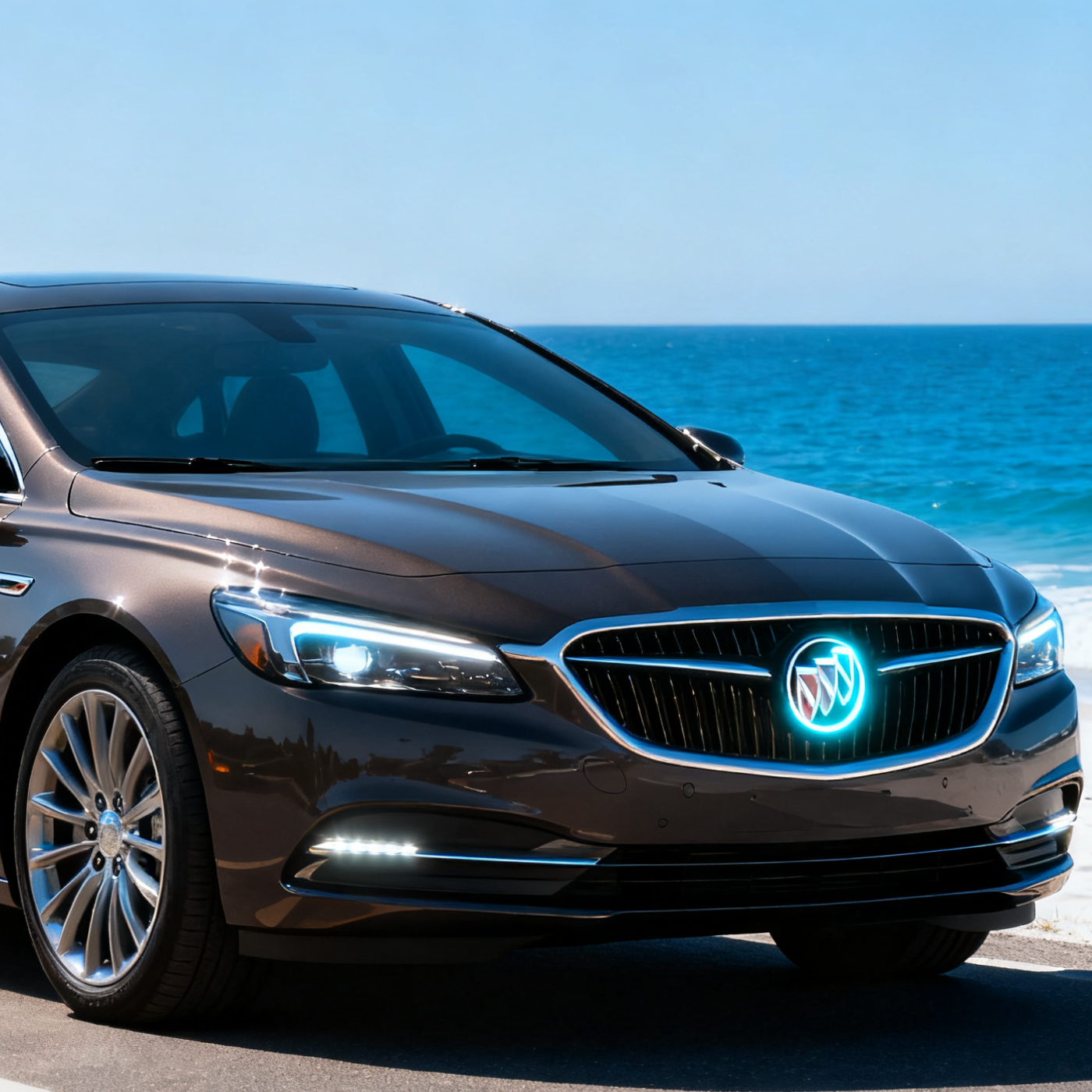 Buick Logo Front Grille LED Crystal Dynamic Illuminated Emblem Not Compatible with ACC Radar-6